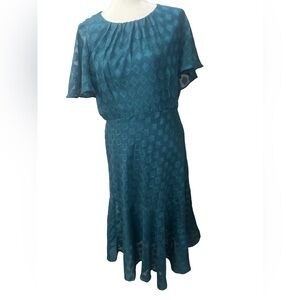 Liz Claiborne Teal Midi Dress size 8